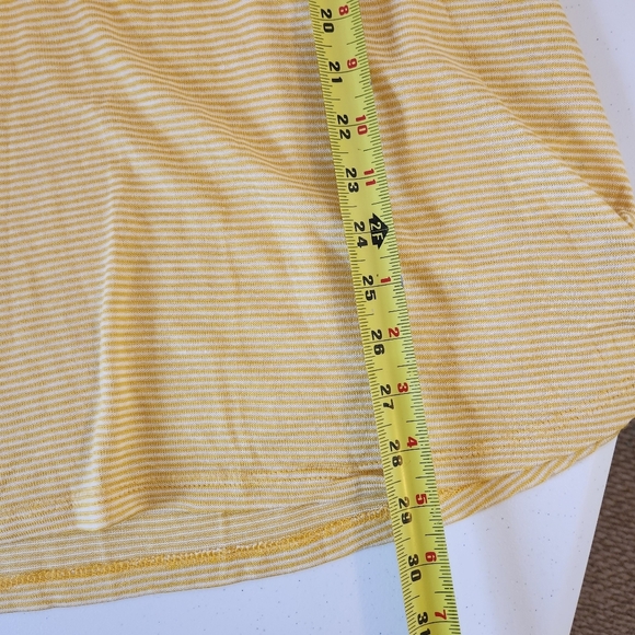 Penningtons Yellow Knit Top Stripe Nautical Plus Size 2X New Office Comfy Soft - Picture 8 of 9